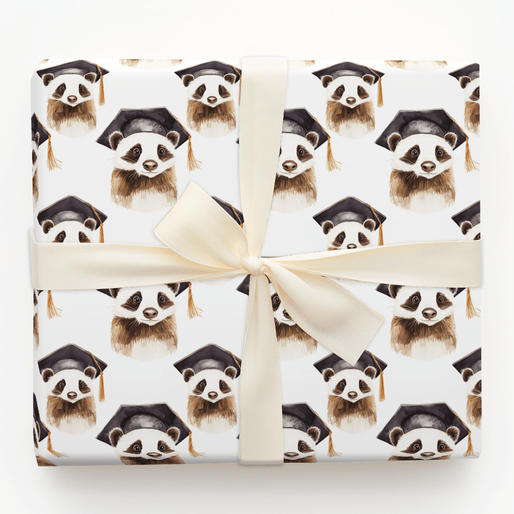 Badger Graduate - Wrapping Paper - Aspen & Arlo