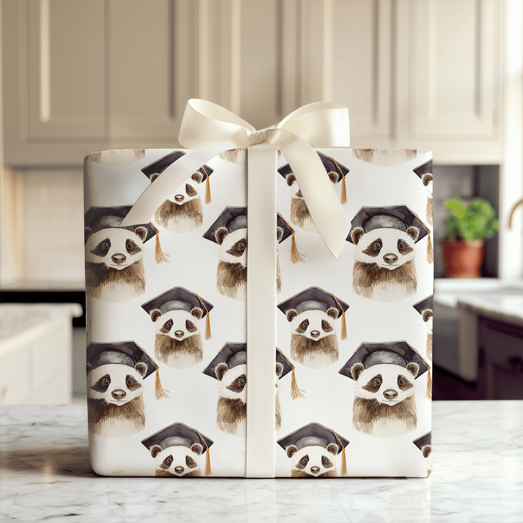 Badger Graduate - Wrapping Paper - Aspen & Arlo