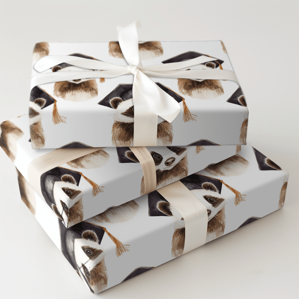Badger Graduate - Wrapping Paper - Aspen & Arlo