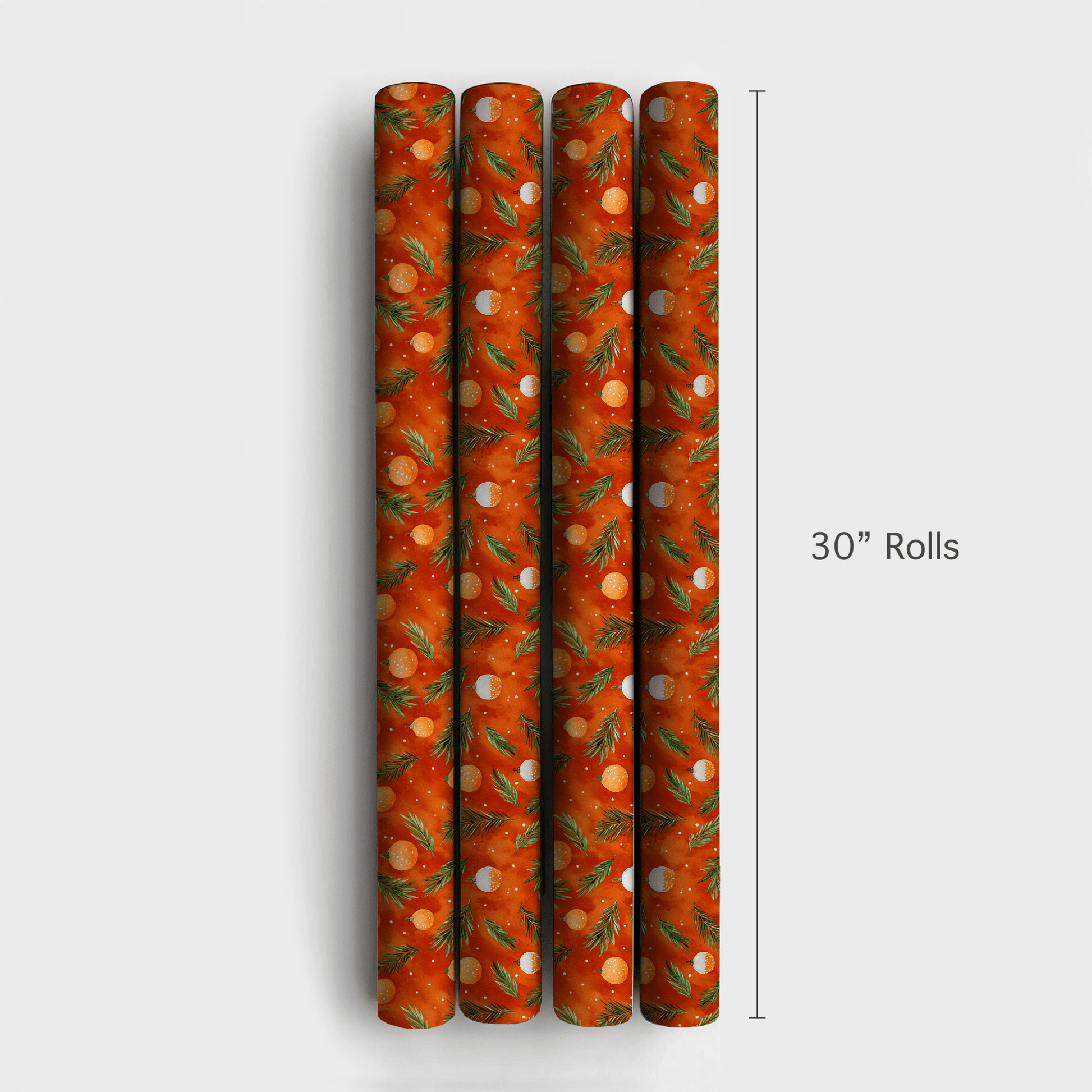 Tangerine Tinsel - Wrapping Paper - Aspen & Arlo