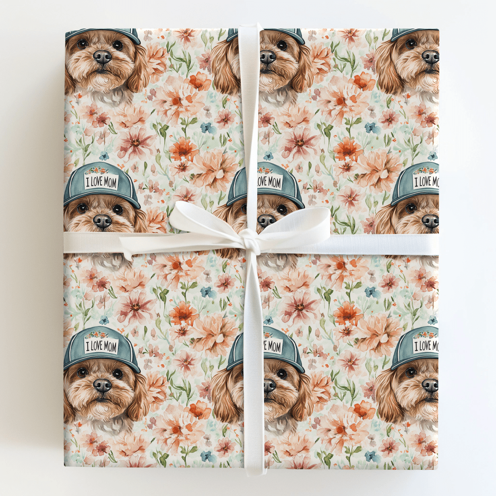 Mom's Favorite Cavapoo - Wrapping Paper - Aspen & Arlo