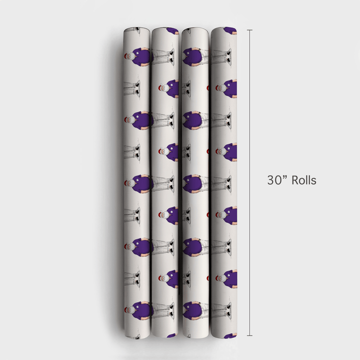 Clemson Santa Polo - Wrapping Paper - Aspen & Arlo