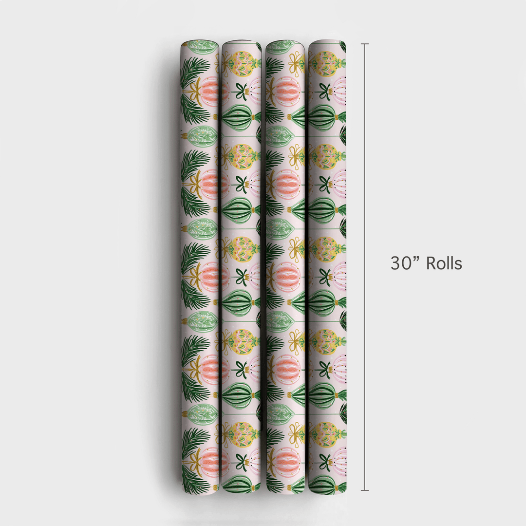 Pastel Bauble Bough - Wrapping Paper - Aspen & Arlo