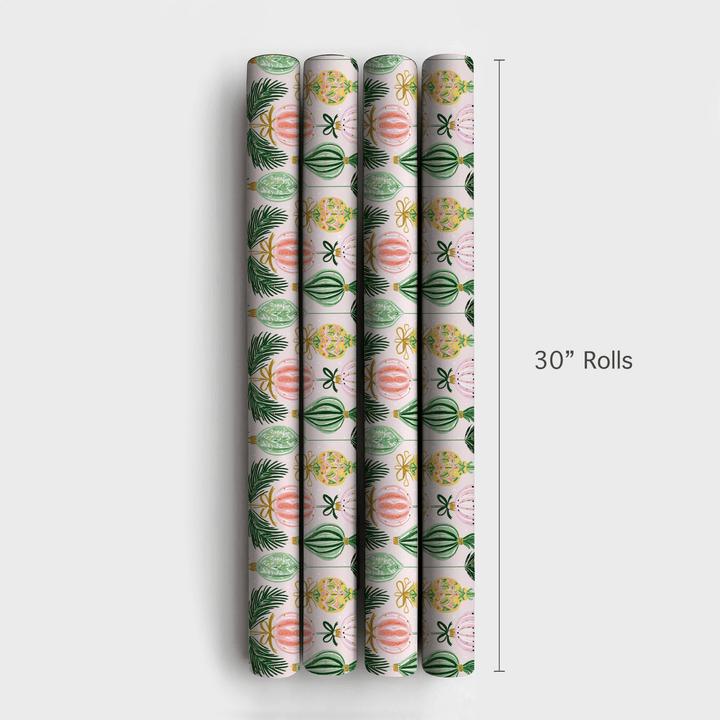 Pastel Bauble Bough - Wrapping Paper - Aspen & Arlo