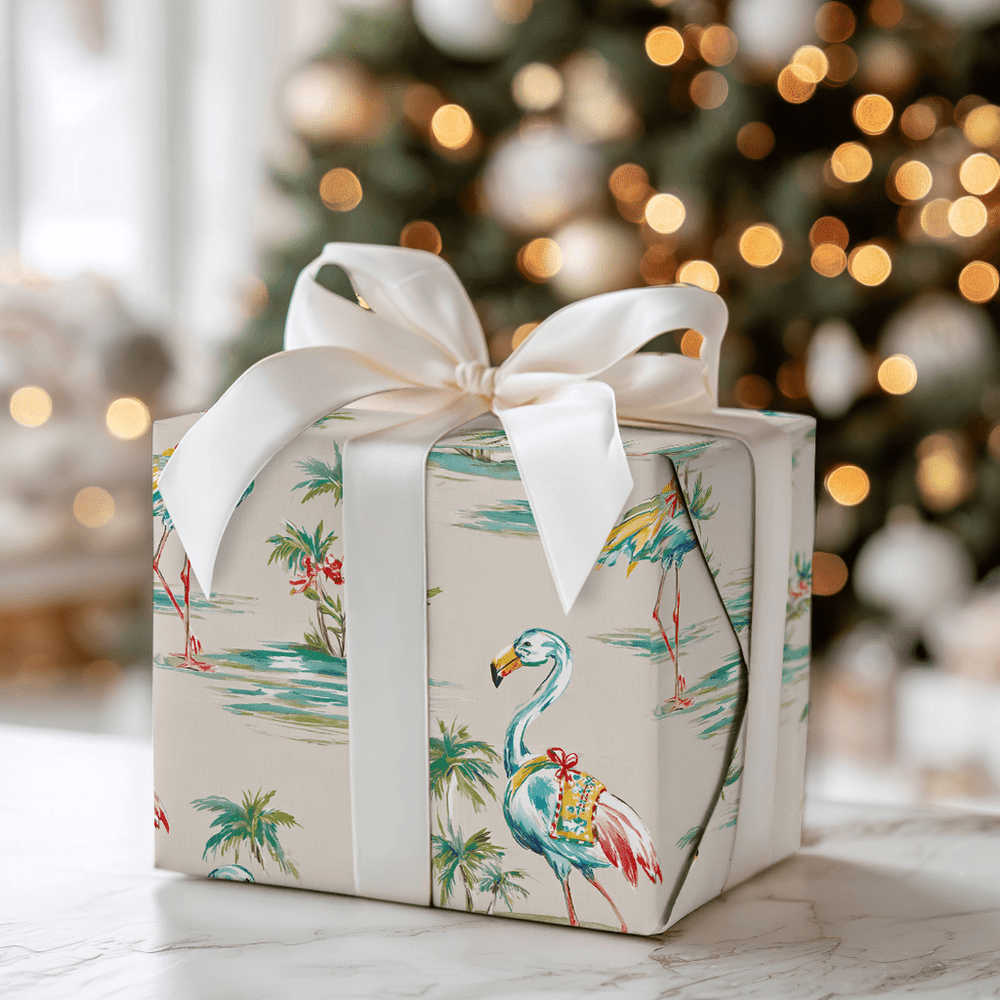 Flamingo Beach - Wrapping Paper - Aspen & Arlo