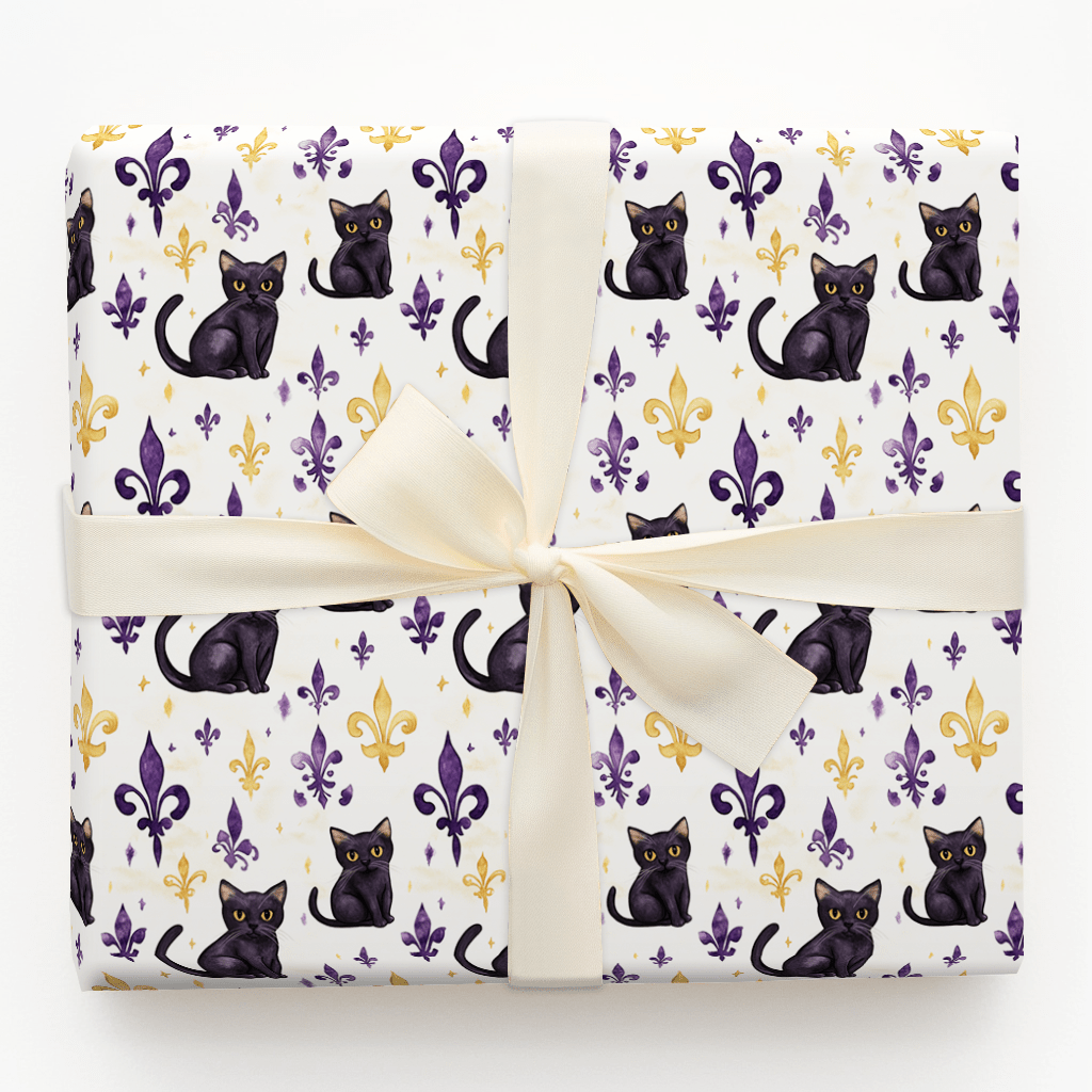 Crescent City Cat - Wrapping Paper - Aspen & Arlo
