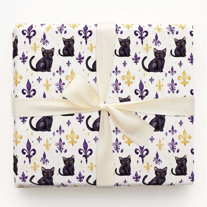 Crescent City Cat - Wrapping Paper - Aspen & Arlo