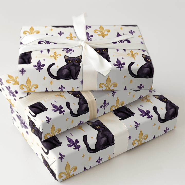 Crescent City Cat - Wrapping Paper - Aspen & Arlo