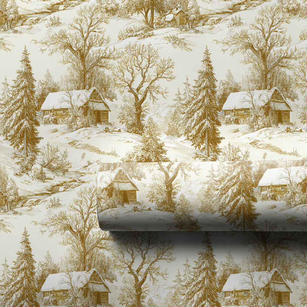 Snowy Woodland Toile