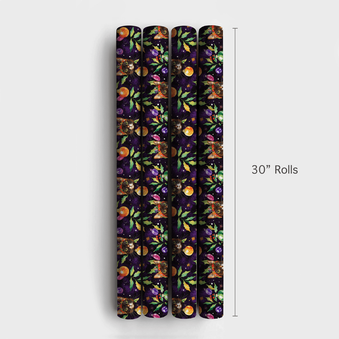 Meowdi Gras - Wrapping Paper - Aspen & Arlo