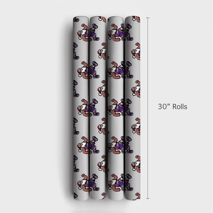 Deck the Court – Tiger Style - Wrapping Paper - Aspen & Arlo