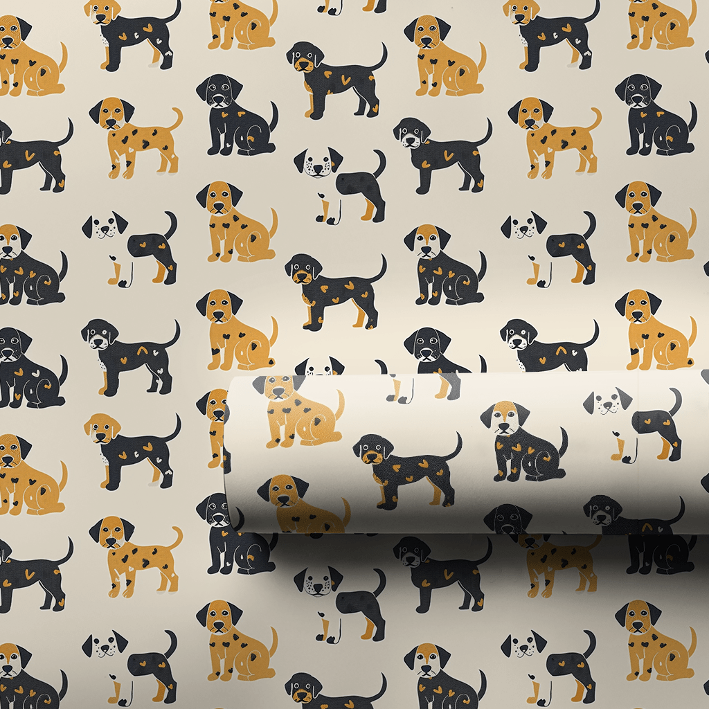 Dog Pawty - Wrapping Paper - Aspen & Arlo