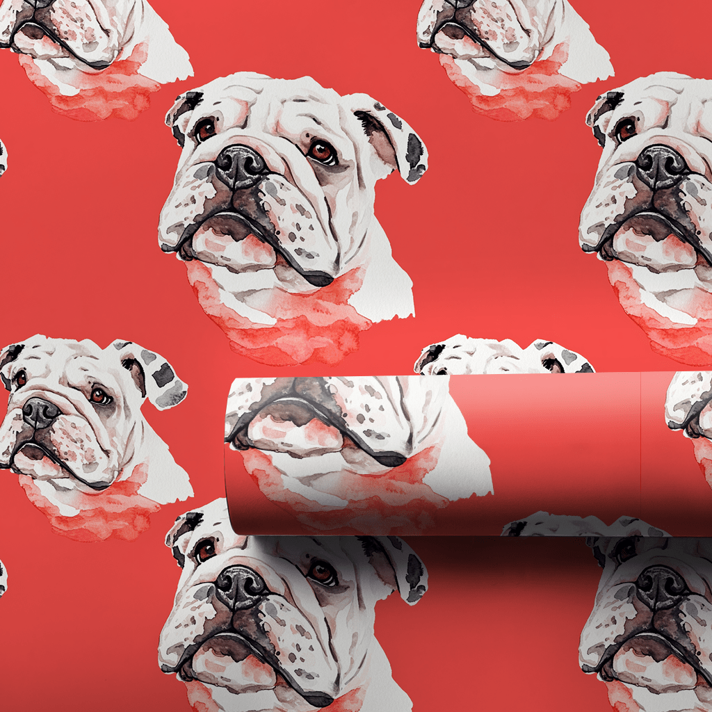 Bulldog Bite - Wrapping Paper - Aspen & Arlo