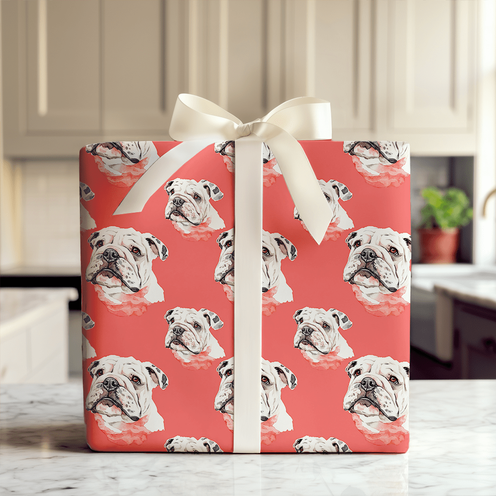Bulldog Bite - Wrapping Paper - Aspen & Arlo