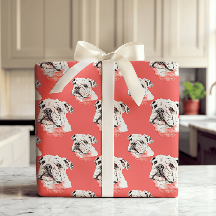 Bulldog Bite - Wrapping Paper - Aspen & Arlo