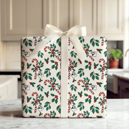 Peppermint Longhorn - Wrapping Paper - Aspen & Arlo