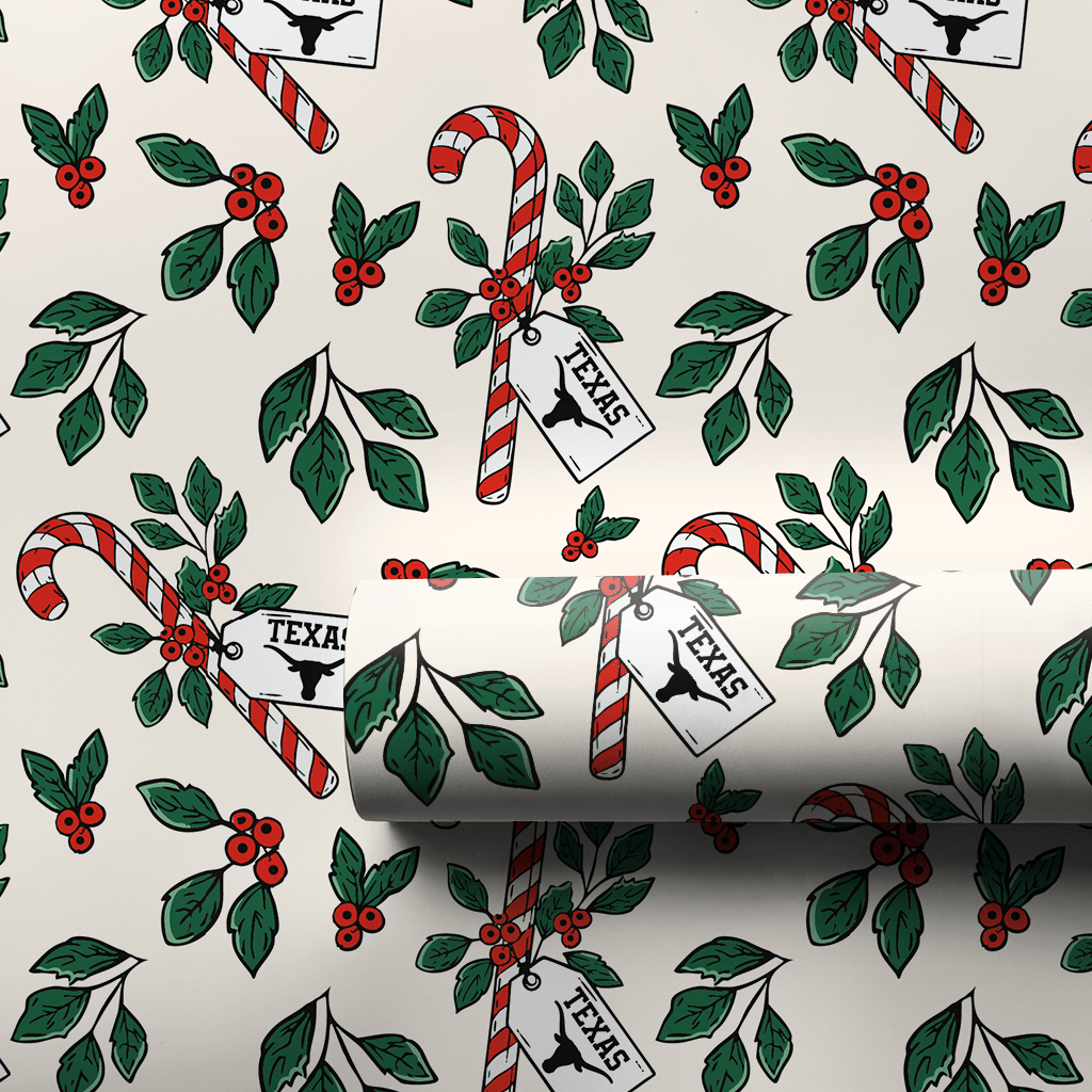 Peppermint Longhorn - Wrapping Paper - Aspen & Arlo