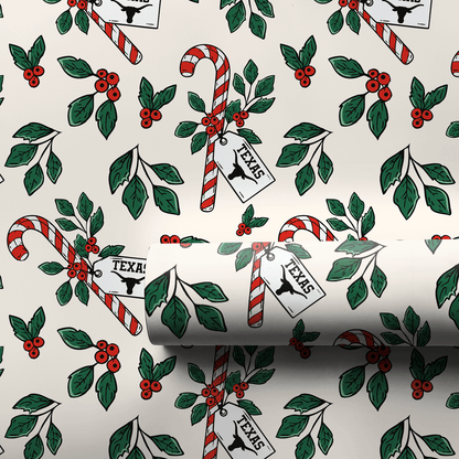 Peppermint Longhorn - Wrapping Paper - Aspen & Arlo