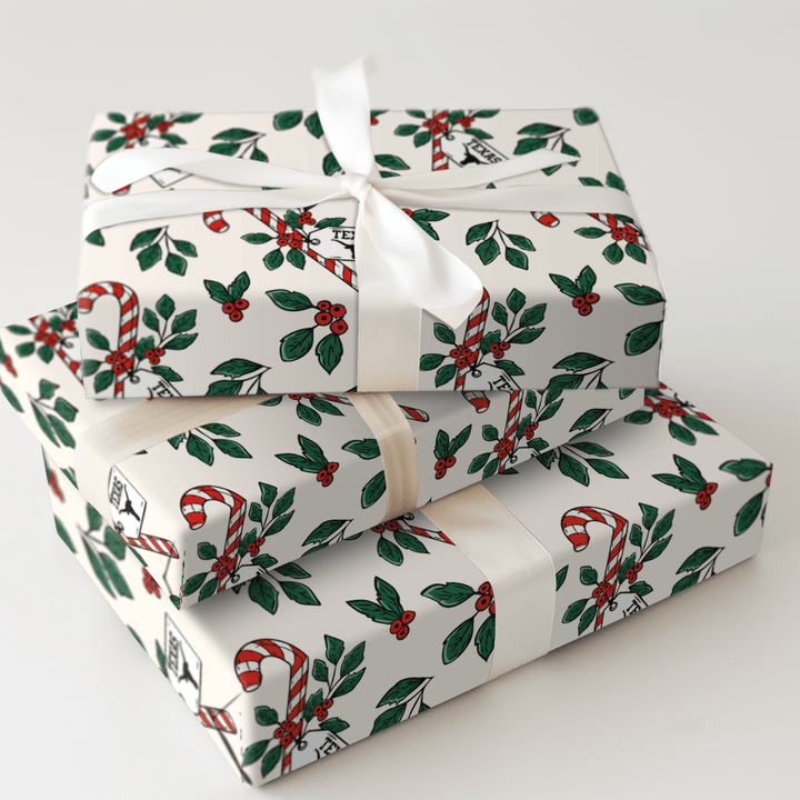 Peppermint Longhorn - Wrapping Paper - Aspen & Arlo