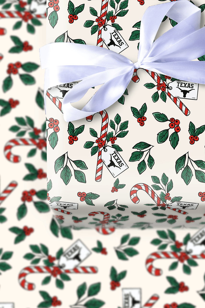 Peppermint Longhorn - Wrapping Paper - Aspen & Arlo