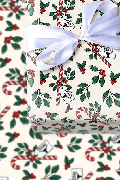 Peppermint Longhorn - Wrapping Paper - Aspen & Arlo