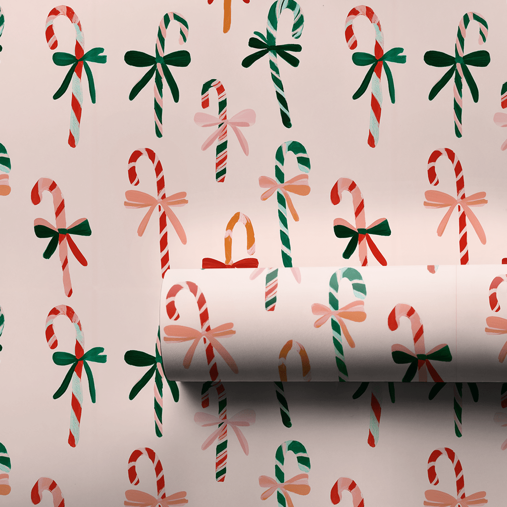 Pink Peppermint - Wrapping Paper - Aspen & Arlo