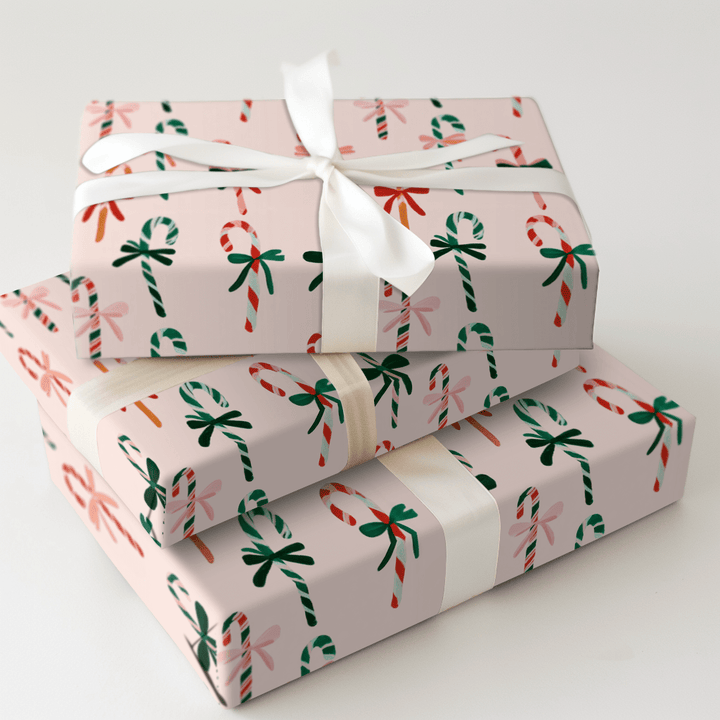 Pink Peppermint - Wrapping Paper - Aspen & Arlo