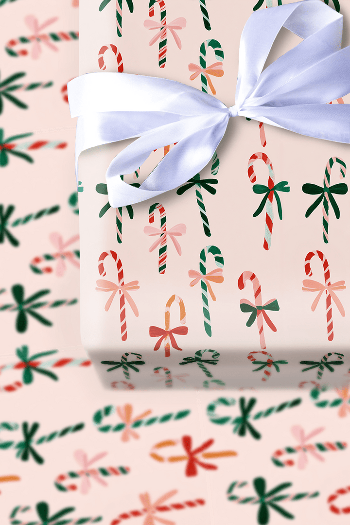 Pink Peppermint - Wrapping Paper - Aspen & Arlo