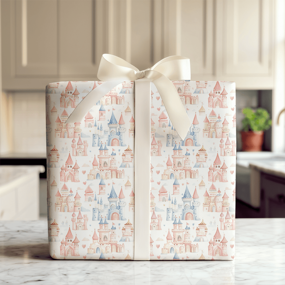 Cotton Candy Castle - Wrapping Paper - Aspen & Arlo