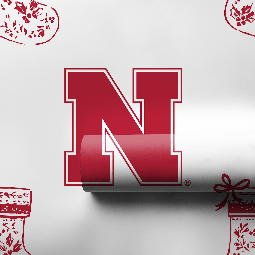 Nebraska Stocking - Wrapping Paper - Aspen & Arlo