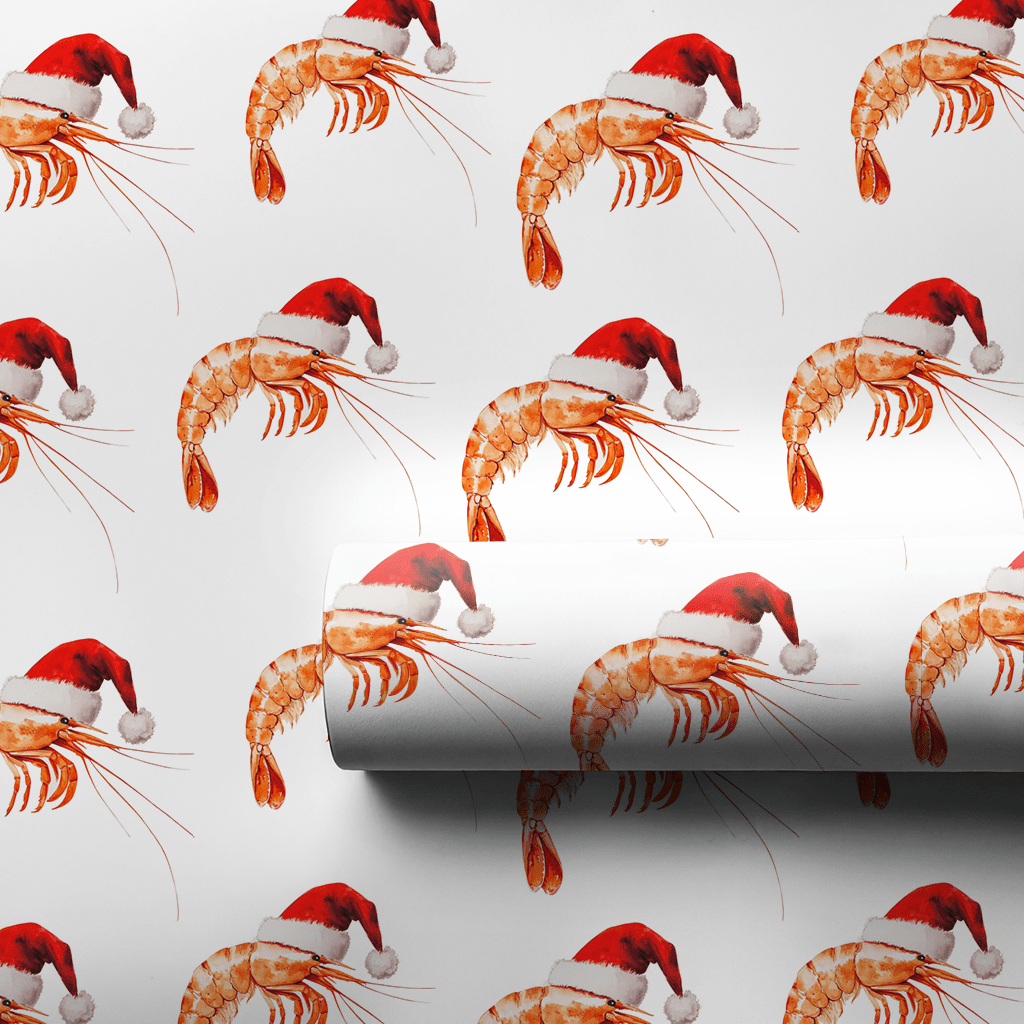 Shrimp and Gifts - Wrapping Paper - Aspen & Arlo