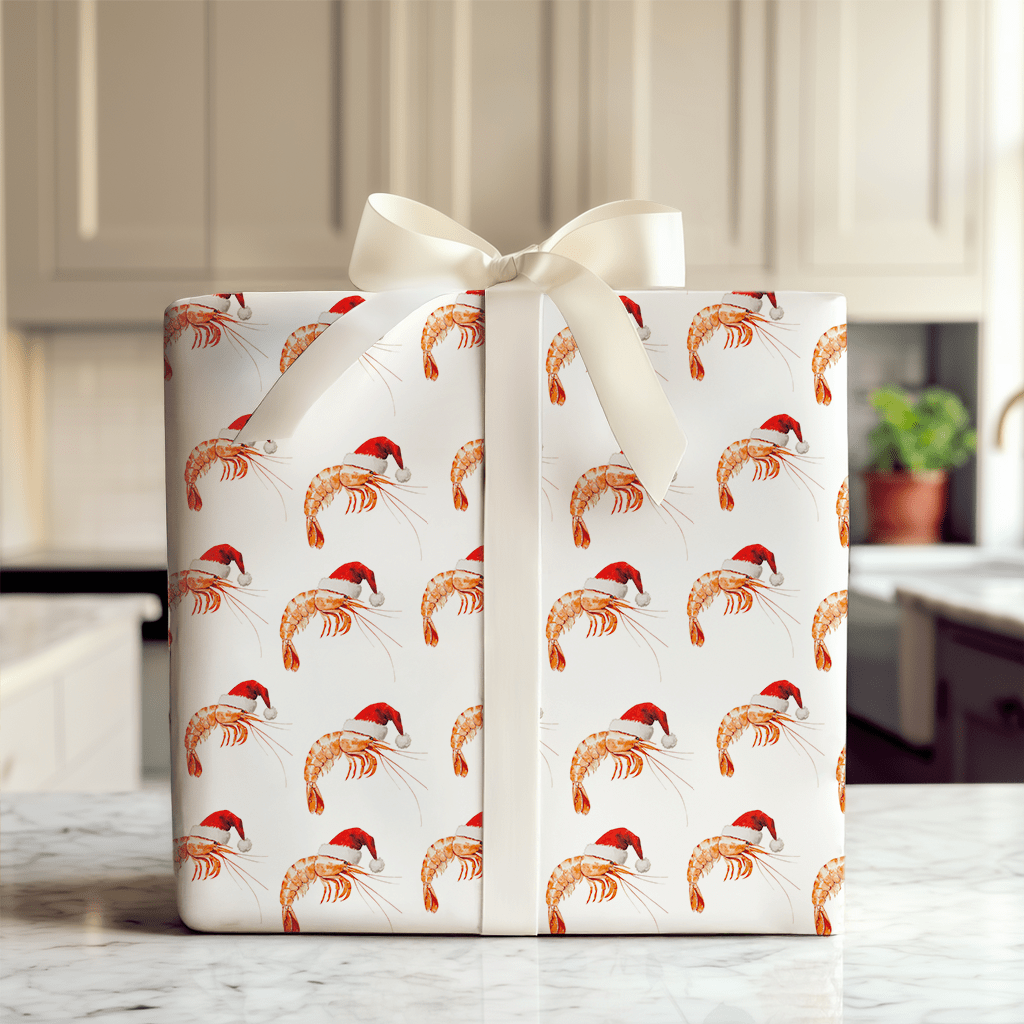 Shrimp and Gifts - Wrapping Paper - Aspen & Arlo