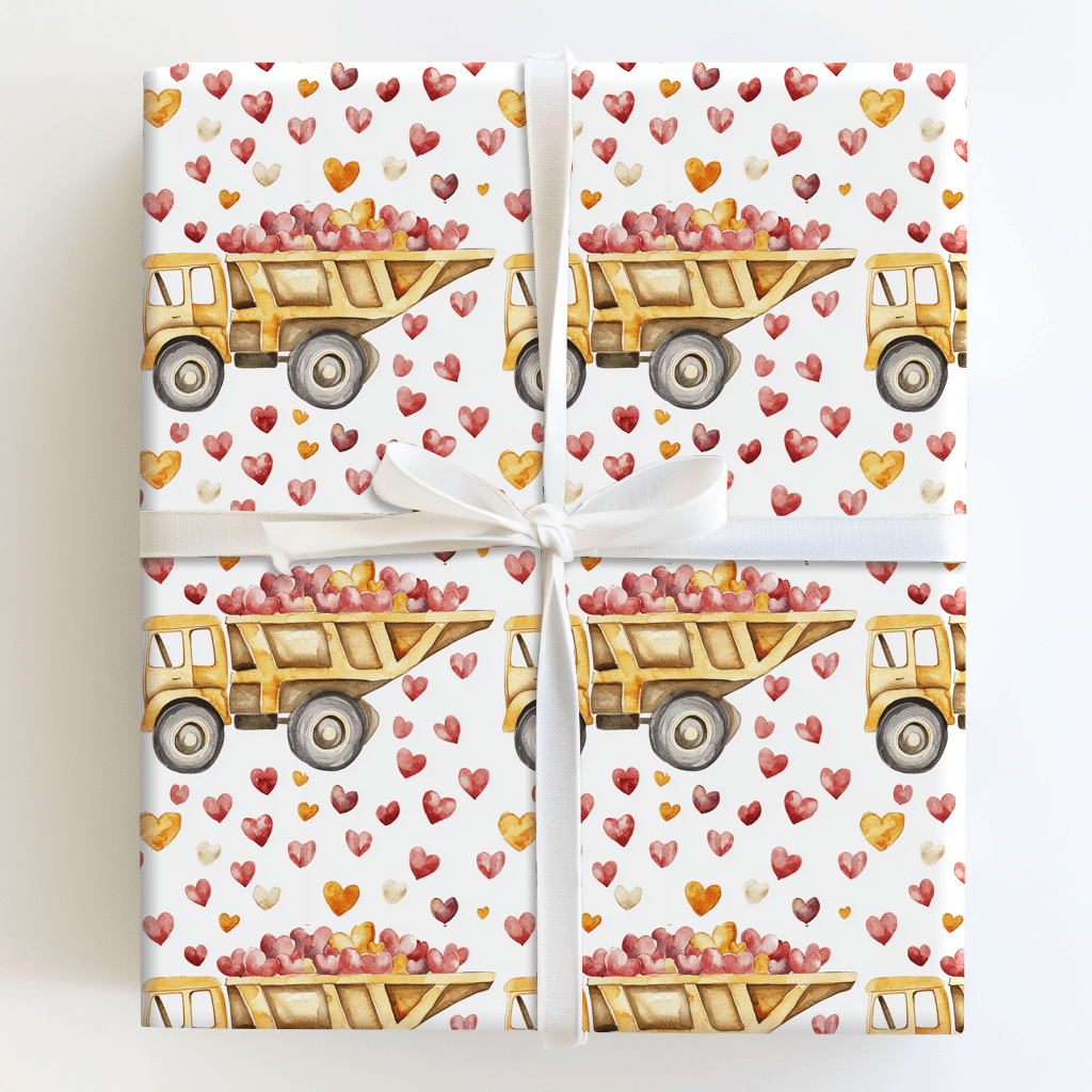 Hauling Hearts - Wrapping Paper - Aspen & Arlo
