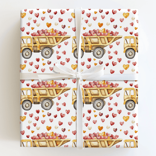 Hauling Hearts - Wrapping Paper - Aspen & Arlo
