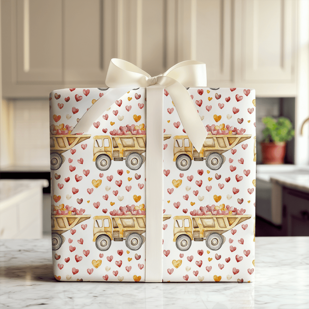 Hauling Hearts - Wrapping Paper - Aspen & Arlo