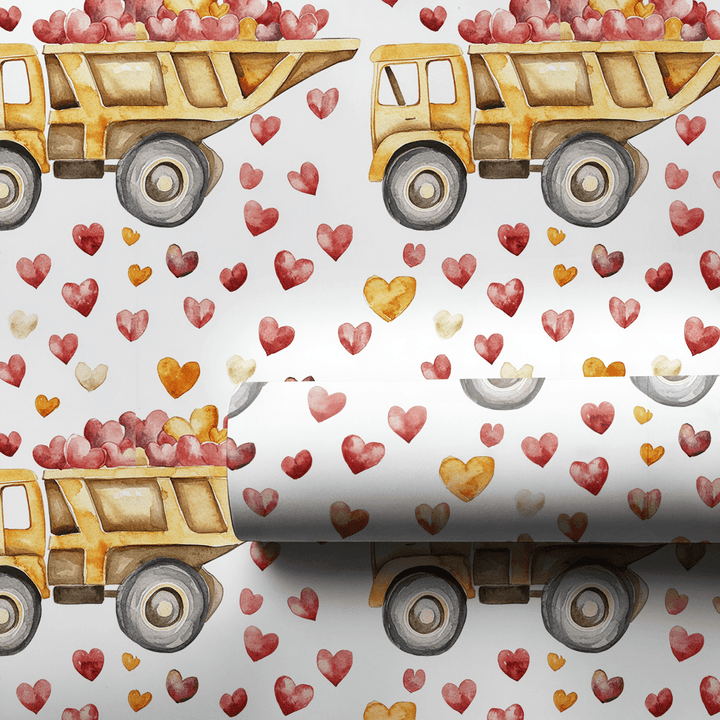 Hauling Hearts - Wrapping Paper - Aspen & Arlo
