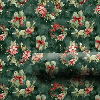 Festive Cacti - Wrapping Paper - Aspen & Arlo