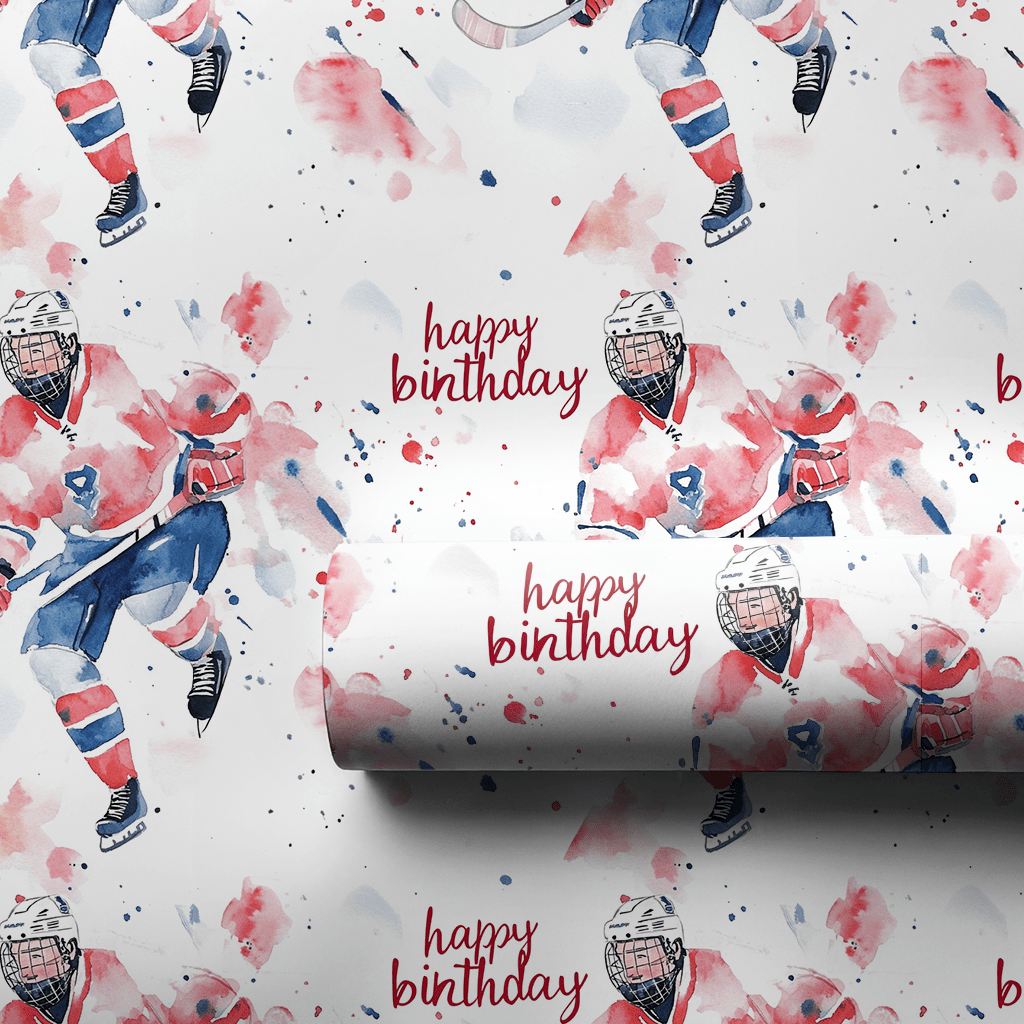 Birthday on Ice - Wrapping Paper - Aspen & Arlo