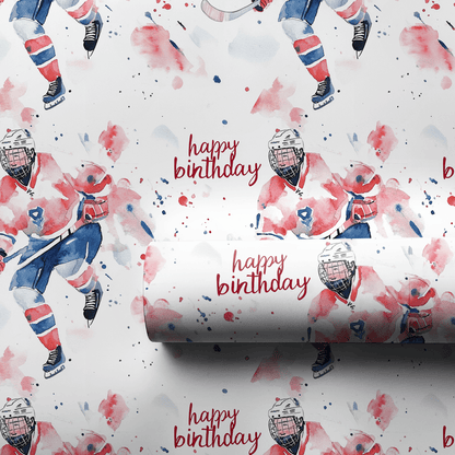 Birthday on Ice - Wrapping Paper - Aspen & Arlo