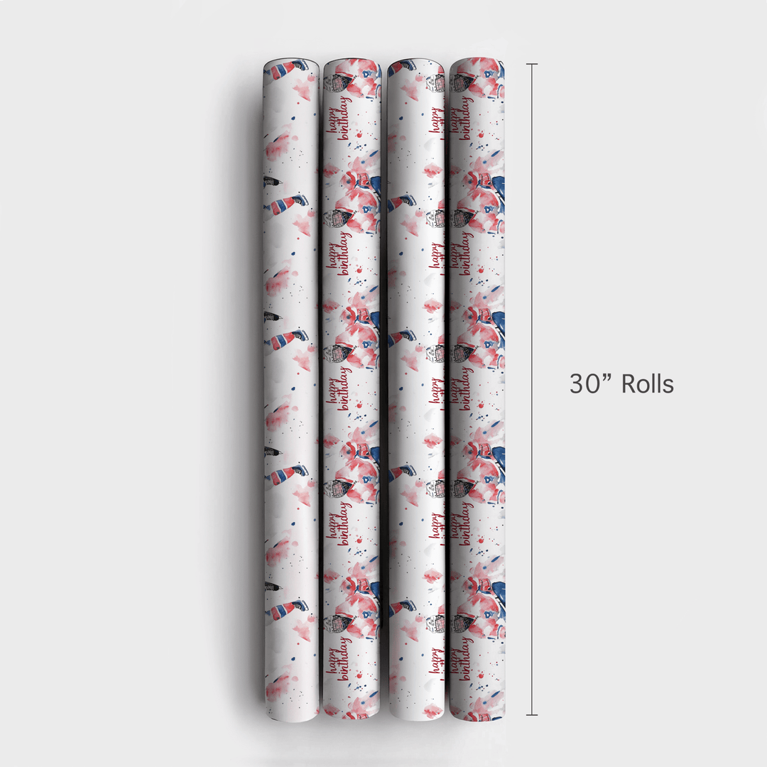 Birthday on Ice - Wrapping Paper - Aspen & Arlo
