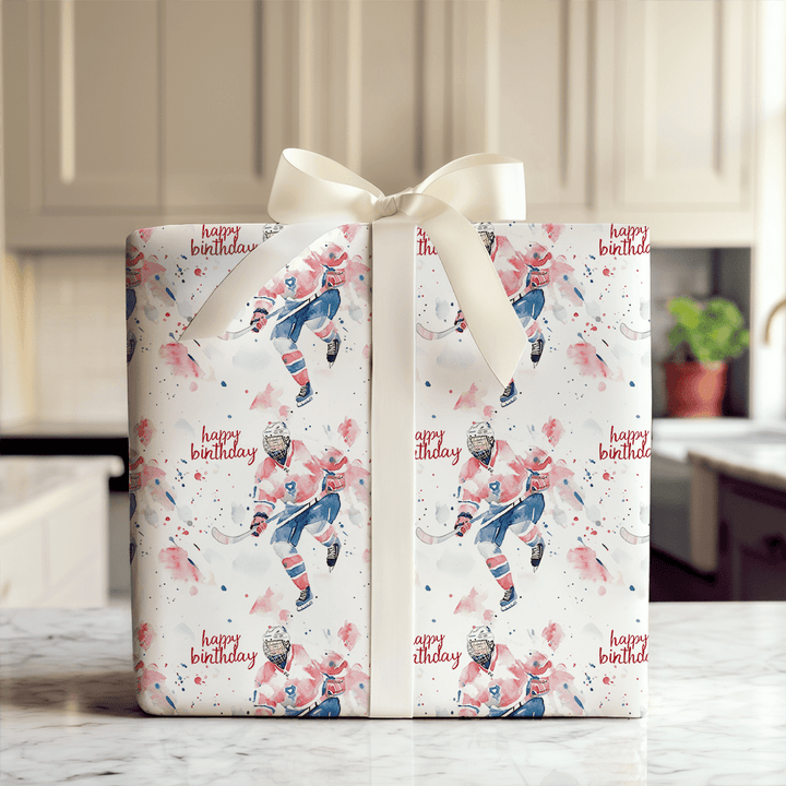 Birthday on Ice - Wrapping Paper - Aspen & Arlo