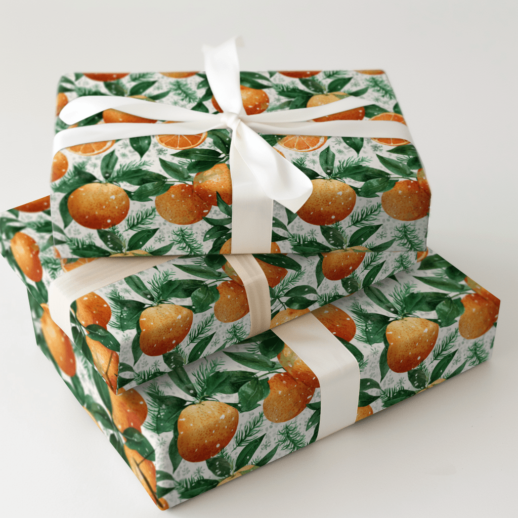 Holly Citrus - Wrapping Paper - Aspen & Arlo