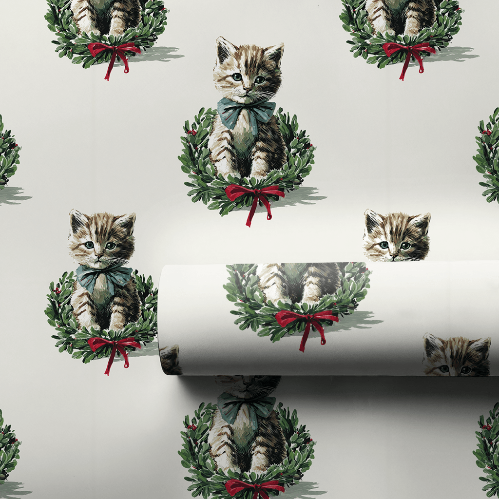 Kitty Christmas - Wrapping Paper - Aspen & Arlo