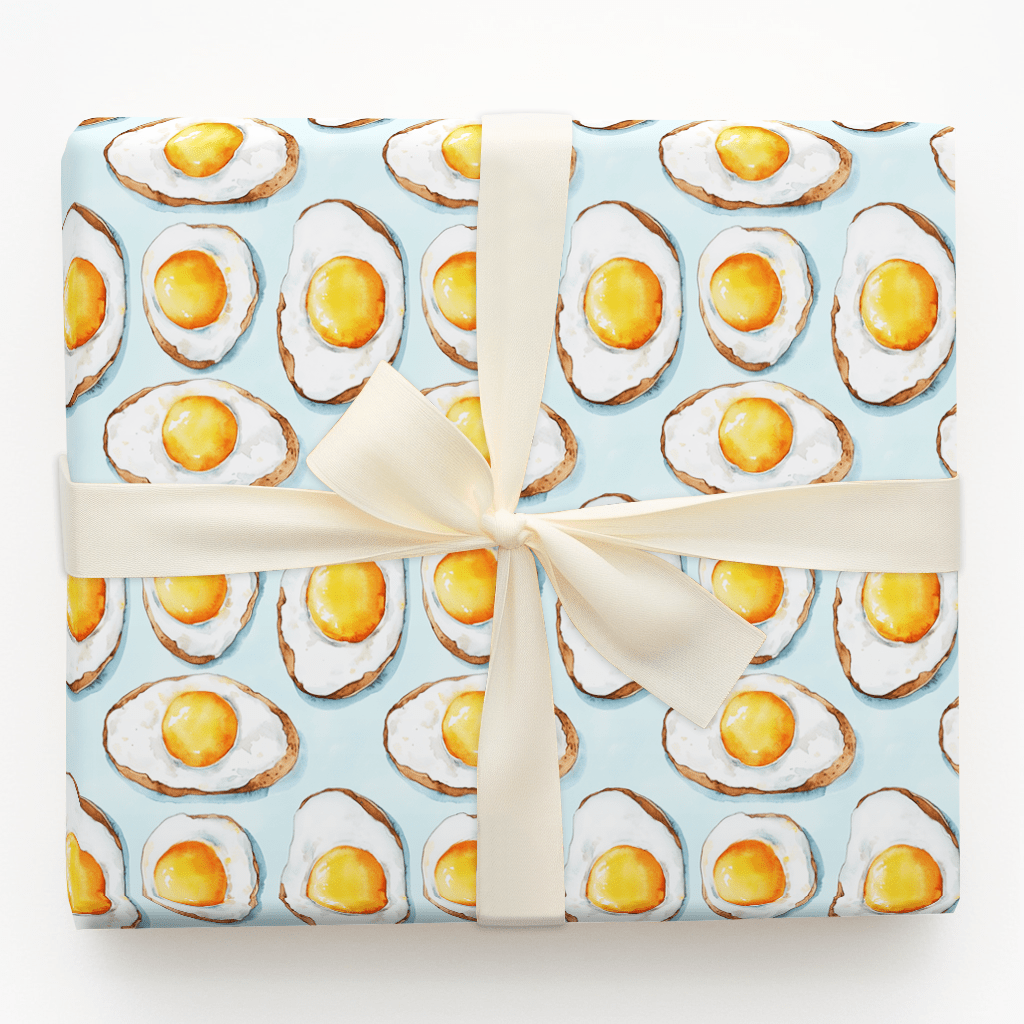 Toast Came First Wrapping Paper: Breakfast Gift Wrap for Egg Lovers ...