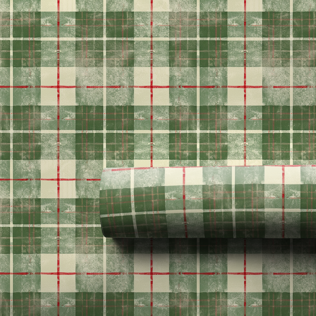 Christmas Plaid Shirt - 1 Roll