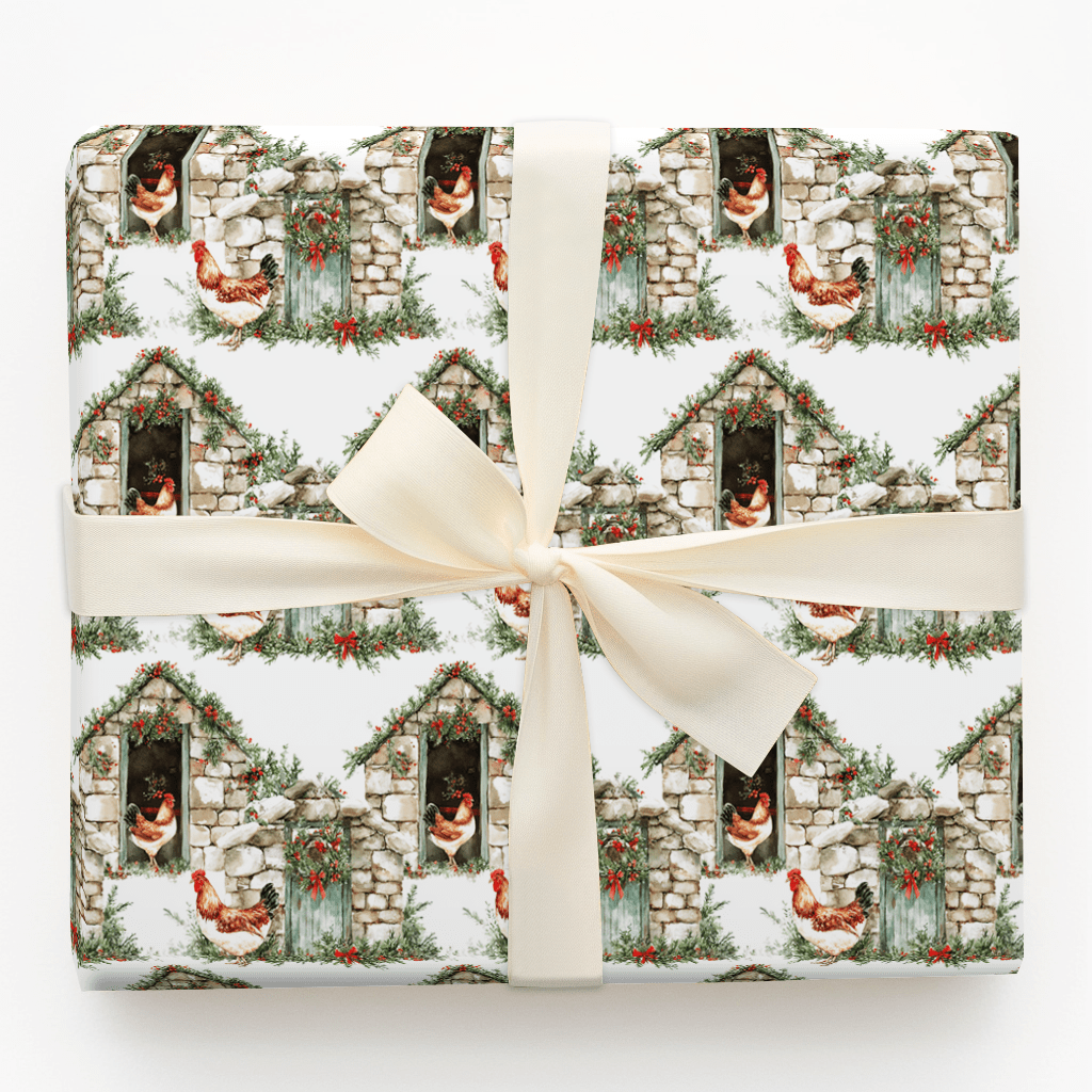 Hen House Holiday - Wrapping Paper - Aspen & Arlo