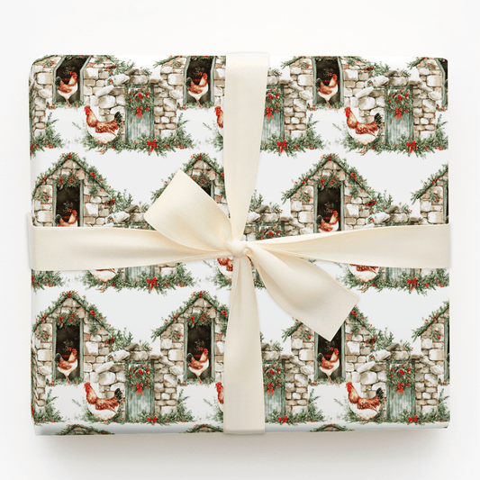 Hen House Holiday - Wrapping Paper - Aspen & Arlo
