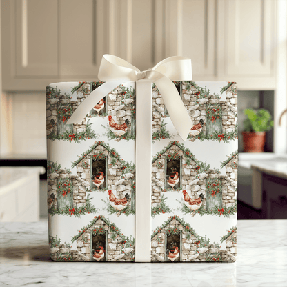 Hen House Holiday - Wrapping Paper - Aspen & Arlo