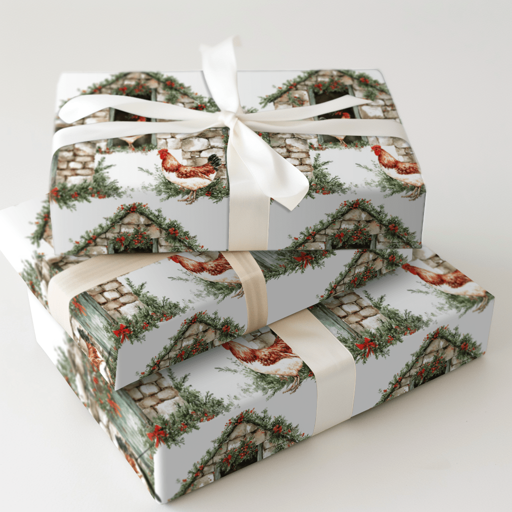 Hen House Holiday - Wrapping Paper - Aspen & Arlo