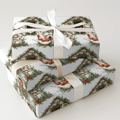 Hen House Holiday - Wrapping Paper - Aspen & Arlo